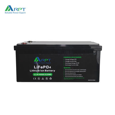 Harga yang bagus 12.8V 400Ah LiFePO4 Lead Acid Replacement 8000 Siklus Lithium Camper Baterai on line