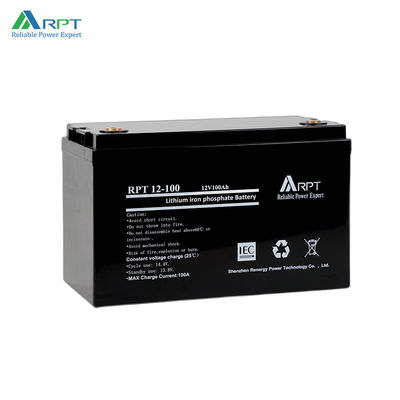Harga yang bagus Baterai asam timbal 1280Wh penyimpanan surya 100ah 12v Lifepo4 baterai lithium on line