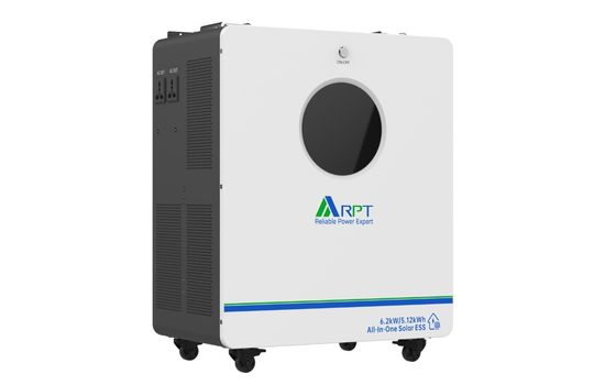 Harga yang bagus Semua dalam satu ESS surya 5KWH dengan 5kw inverter lifepo4 baterai lithium on line